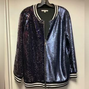 Rebecca Minkoff Two-finished Sequin Varsity Jacket